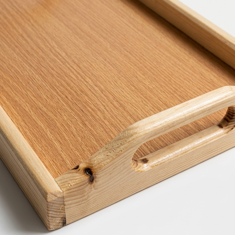 Wooden Serving Tray with Handles | Kitchen & Decor