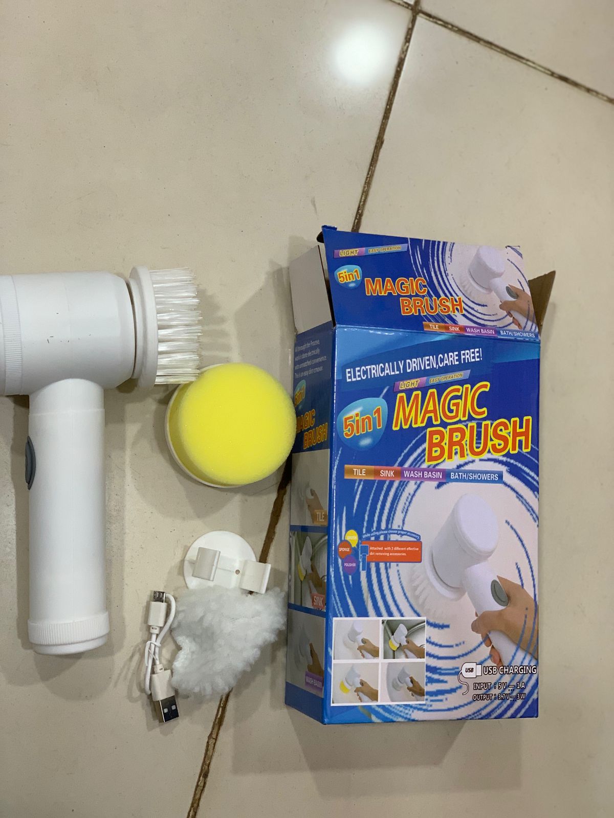 Electric Cleaning Brush 5 in 1 - USB Rechargeable