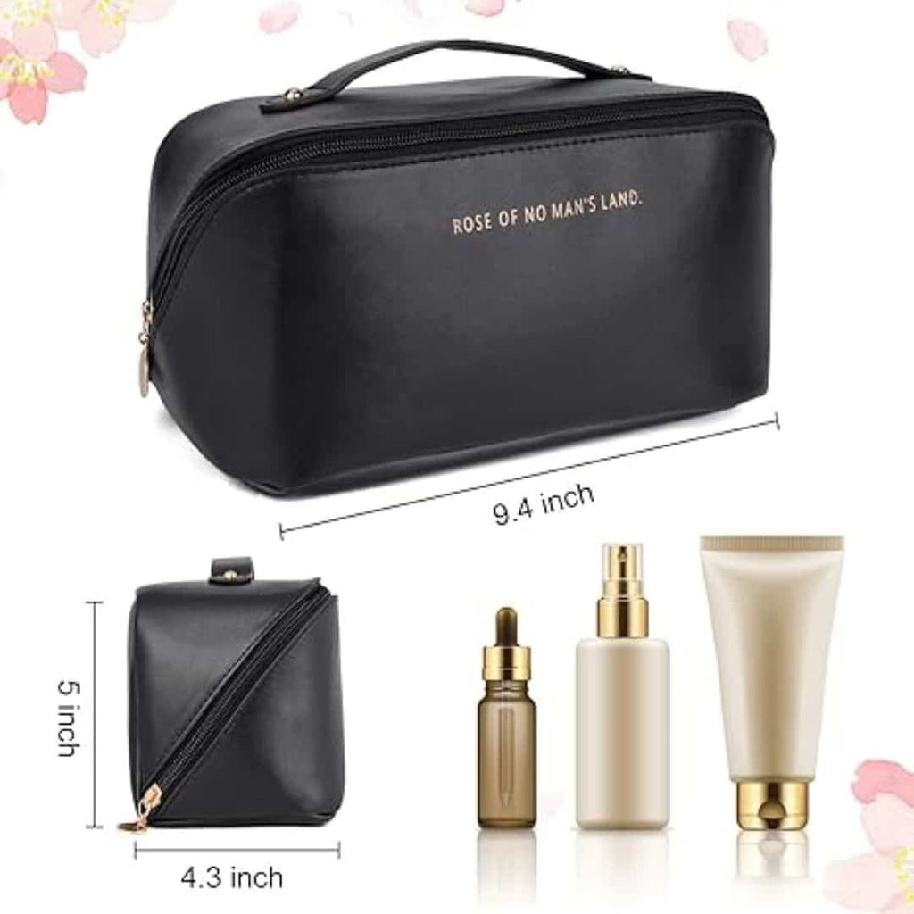 Large Capacity Travel Cosmetic Bag | Brown