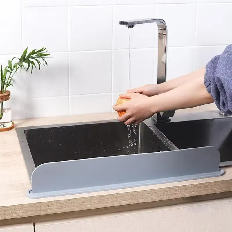 14 Inch Silicone Sink Splash Guard - Kitchen Water Barrier