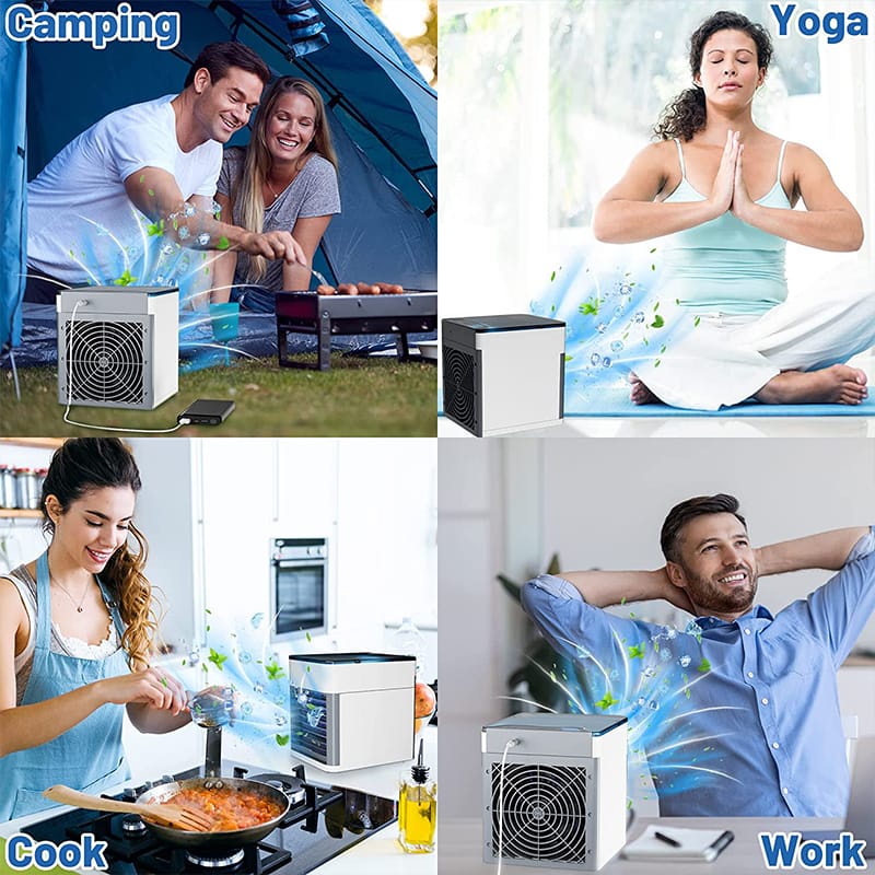 Water & Ice Air Cooler - USB Portable AC for Room