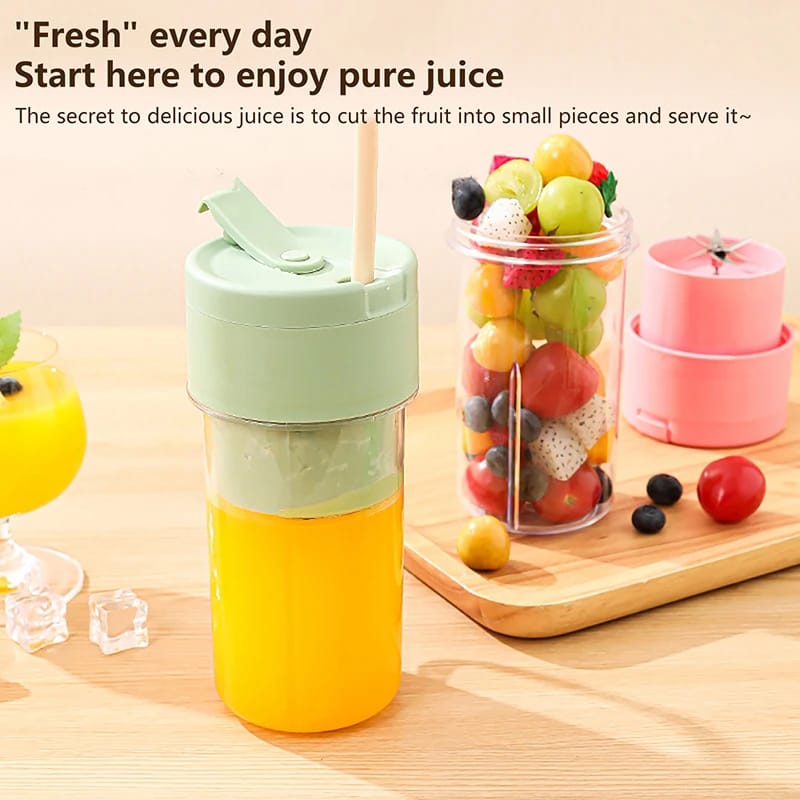 Mason Portable Mini juicer Blender With Straw Cup |