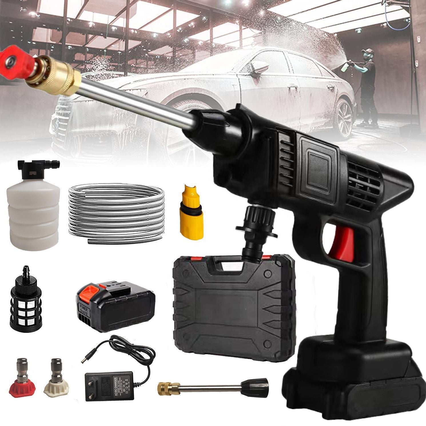 Car and solar plate washer