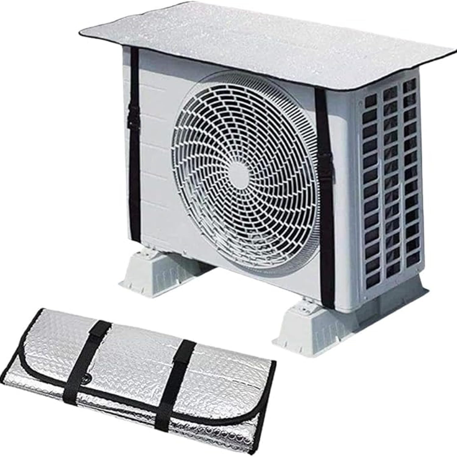 Premium AC Cover for Outdoor Unit | UV Resistant, Silver Thermal Sheet
