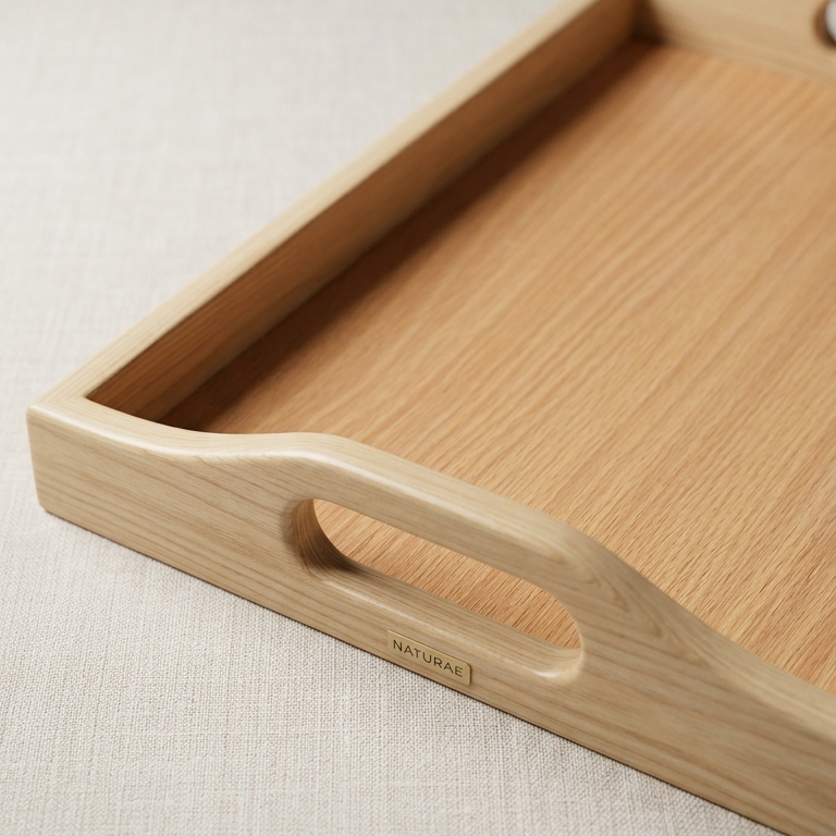 Wooden Serving Tray with Handles | Kitchen & Decor
