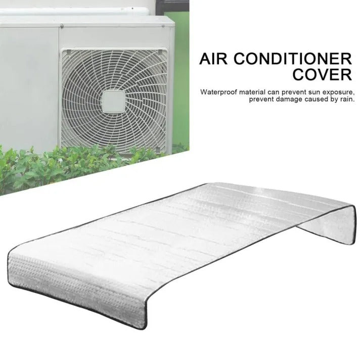 Premium AC Cover for Outdoor Unit | UV Resistant, Silver Thermal Sheet