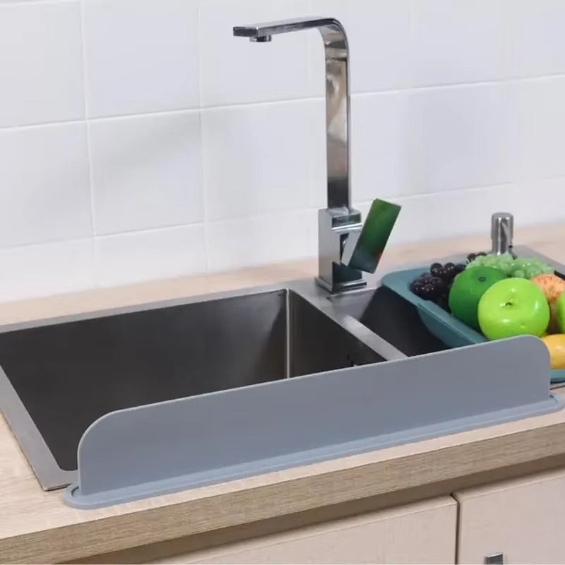14 Inch Silicone Sink Splash Guard - Kitchen Water Barrier