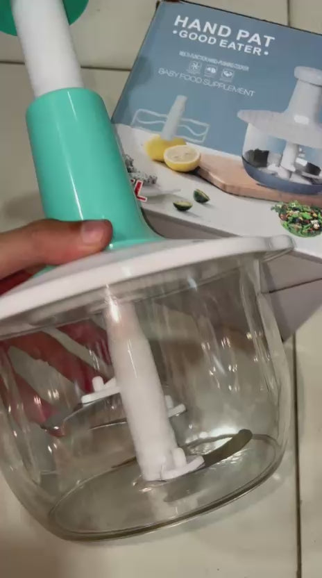 Hand Press Manual Push Chopper For Kitchen Use